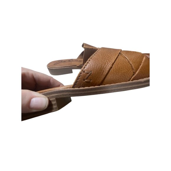 Zodiac Womens Slip-On Woven Leather Mules Size 9 Tan NWOT - Picture 4 of 7